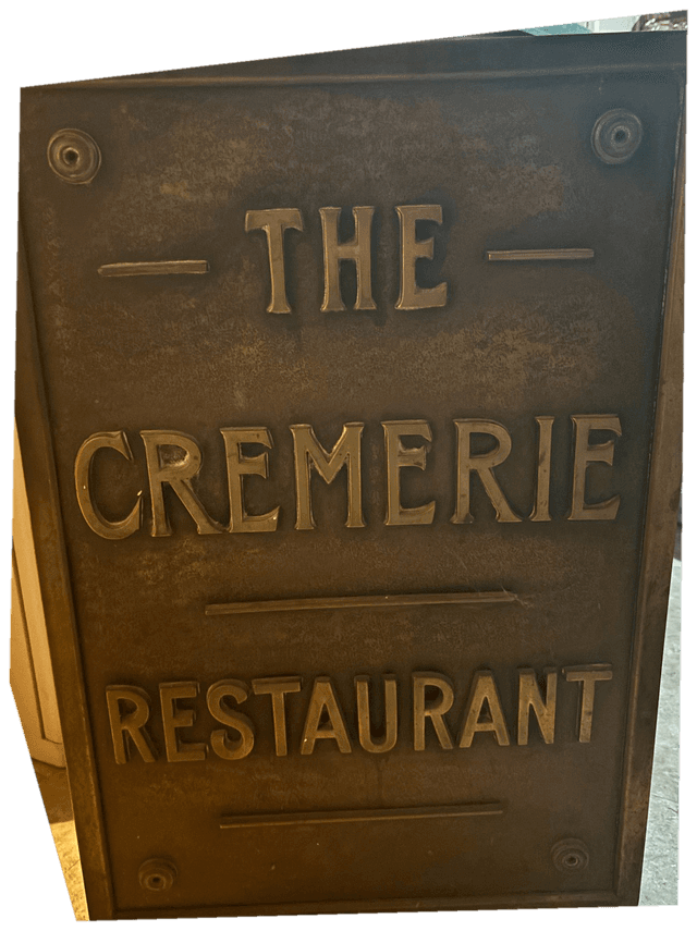 Cremerie sign front