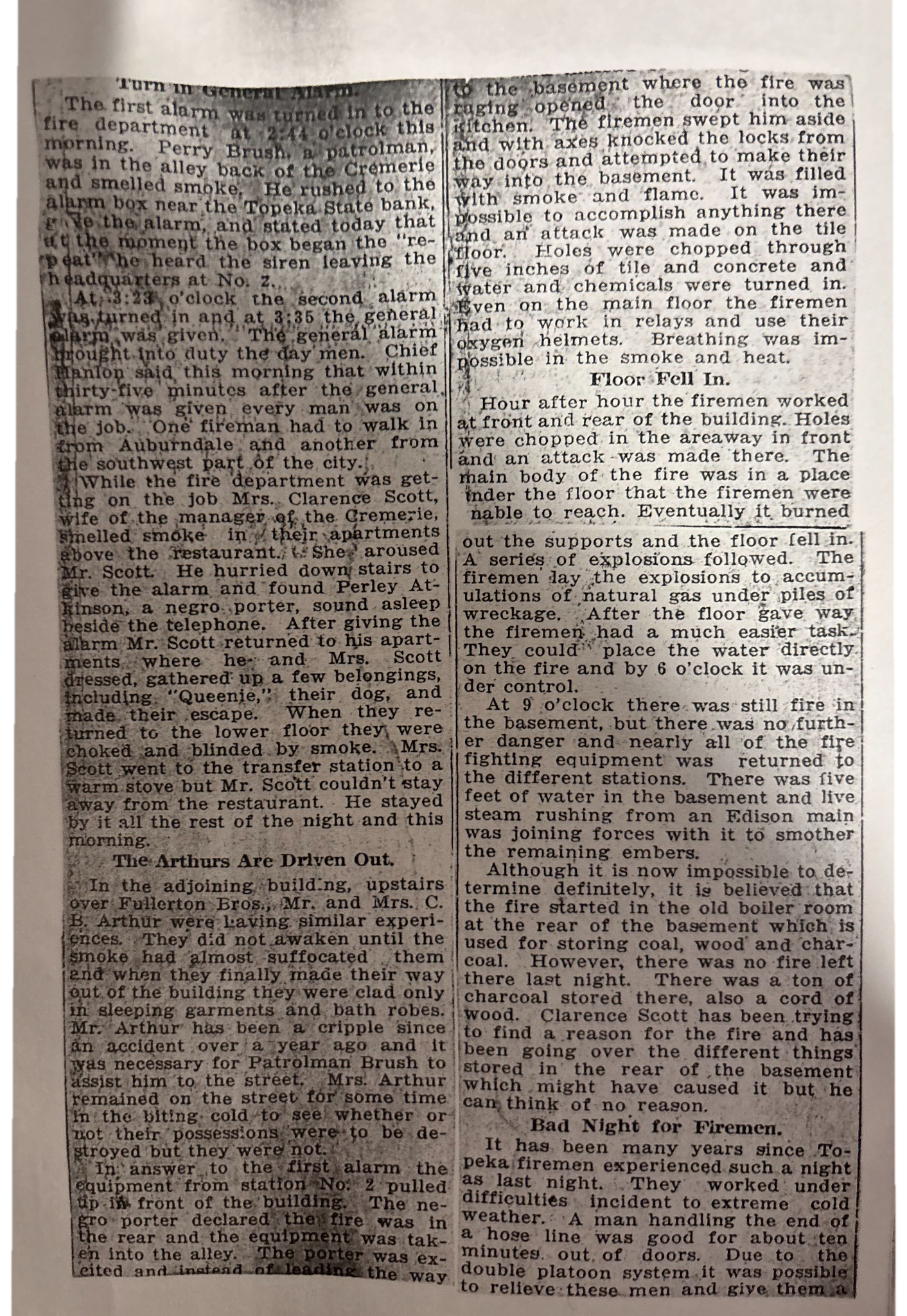1916 fire article continued